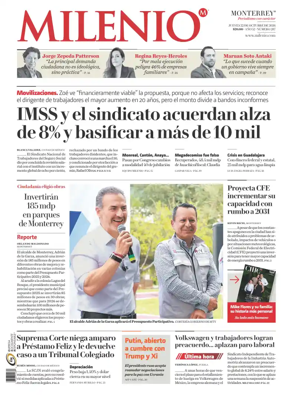 Cover of Milenio Monterrey