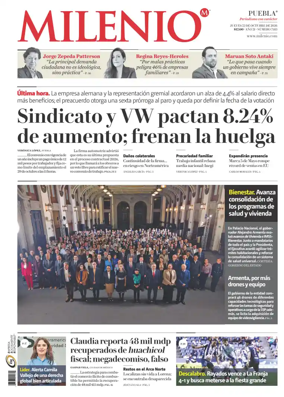 Cover of Milenio Puebla