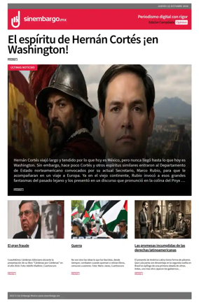 Cover of Sin Embargo Opinion