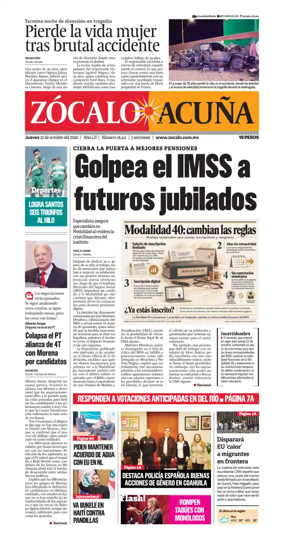 Cover of Zocalo Acuna