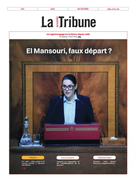 Cover of La Nouvelle Tribune