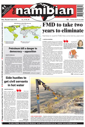 Cover of The Namibian