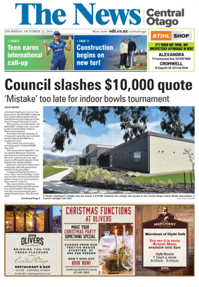 Cover of Central Otago News