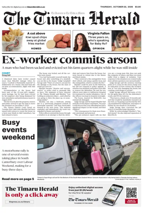Cover of The Timaru Herald