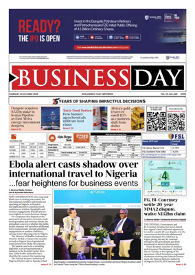 Cover of Business Day (Nigeria)