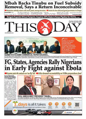 Cover of THISDAY