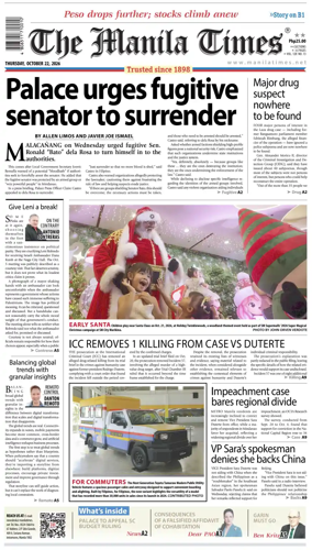 Cover of The Manila Times