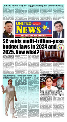 Cover of United News - English Edition