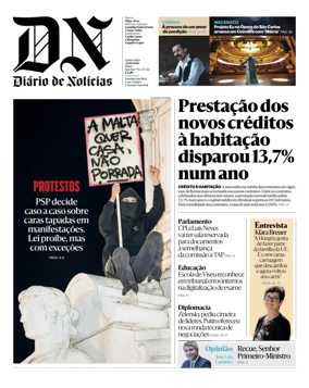 Cover of Diario de Noticias