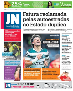 Cover of Jornal de Noticias