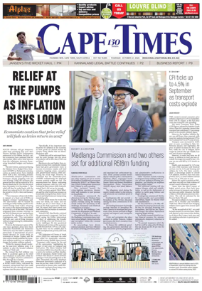Cover of Cape Times