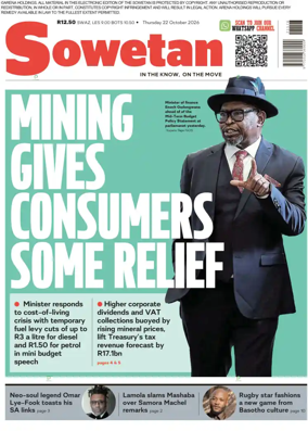 Cover of Sowetan