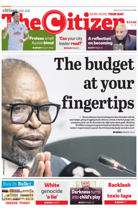 Cover of The Citizen (KZN)