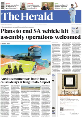 Cover of The Herald (South Africa)