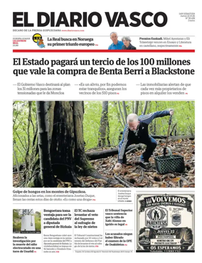 Cover of Diario Vasco (Bidasoa)