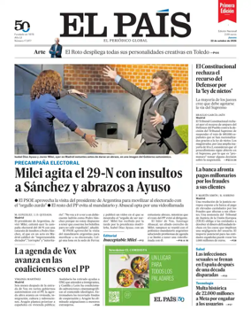 Cover of EL PAIS primera edicion
