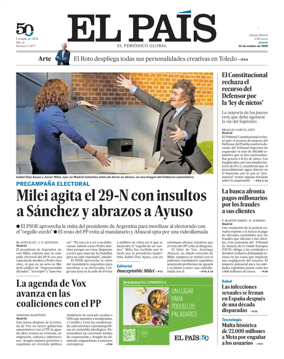 Cover of El Pais Madrid