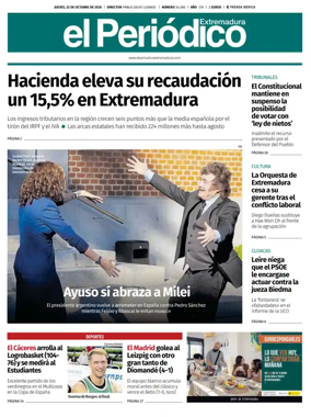 Cover of El Periodico Extremadura