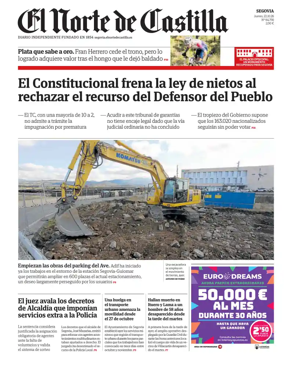 Cover of Norte de Castilla (Segovia)