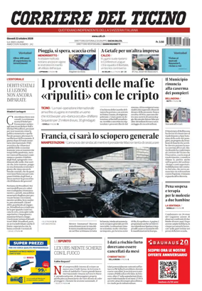 Cover of Corriere del Ticino