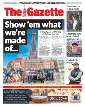 Cover of Blackpool Gazette