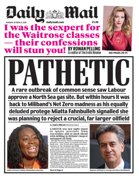 Cover of Daily Mail