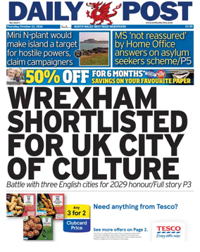Cover of Daily Post (North Wales)