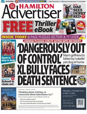Cover of Hamilton Advertiser