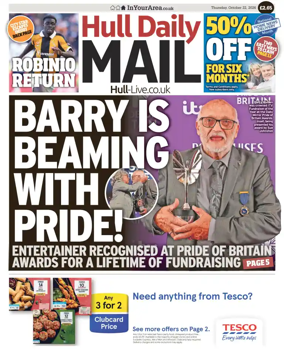 Cover of Hull Daily Mail