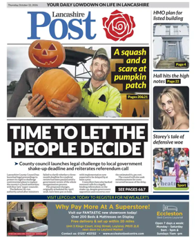 Cover of Lancashire Evening Post