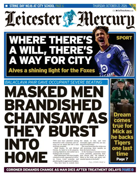 Cover of Leicester Mercury