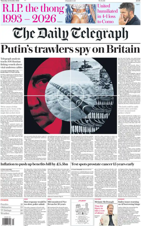 Cover of The Daily Telegraph