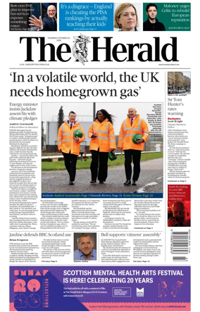 Cover of The Herald (Scotland)