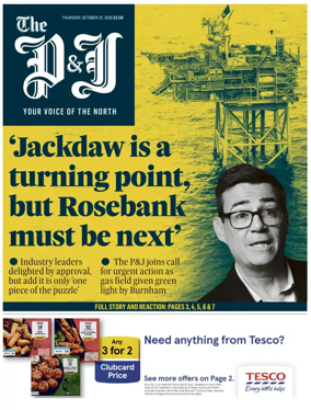 Cover of The Press and Journal (Inverness Highlands and Islands)