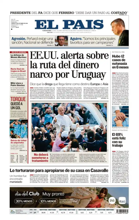 Cover of El Pais (Uruguay)