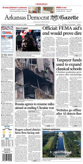 Cover of Arkansas Democrat-Gazette