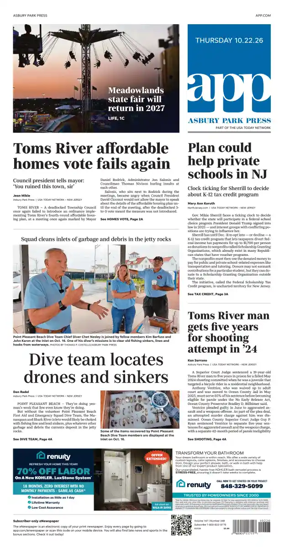 Cover of Asbury Park Press