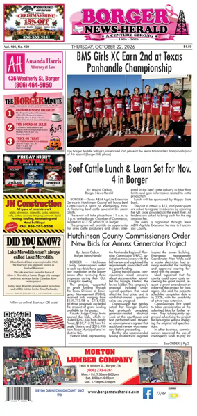 Cover of Borger News-Herald