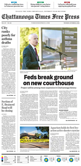 Cover of Chattanooga Times Free Press