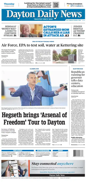 Cover of Dayton Daily News
