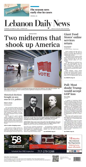 Cover of Lebanon Daily News