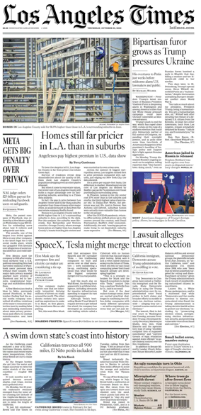 Cover of Los Angeles Times
