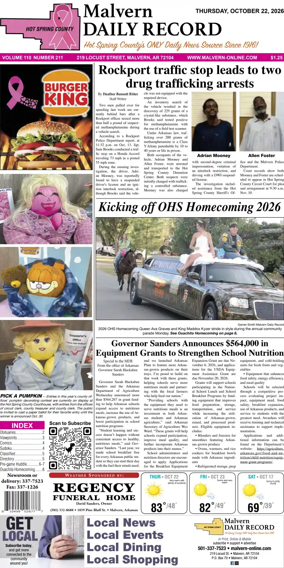 Cover of Malvern Daily Record