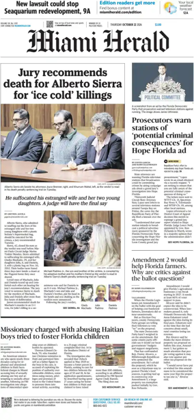 Cover of Miami Herald