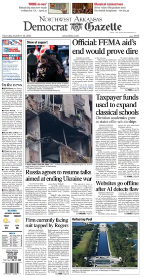Cover of Northwest Arkansas Democrat-Gazette