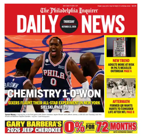 Cover of Philadelphia Daily News