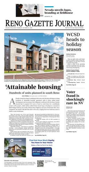 Cover of Reno Gazette Journal
