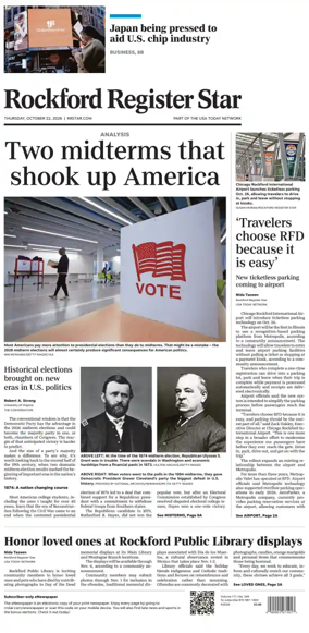 Cover of Rockford Register Star