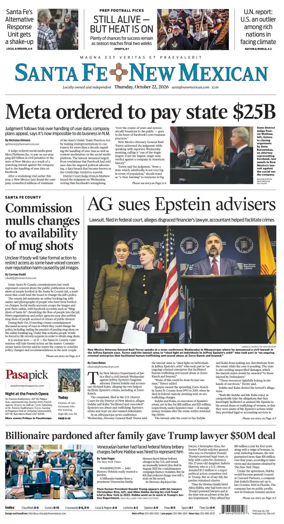 Cover of Santa Fe New Mexican