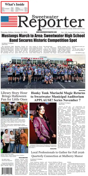 Cover of Sweetwater Reporter